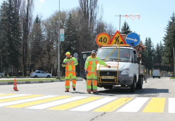 15 тысяч квадратных метров дорожной разметки нанесут в Кисловодске