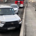 Водитель Нивы спрыгнул с Большеохтинского моста в Неву после небольшой аварии