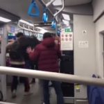 В выходные в вагоне московского метро произошла очередная драка