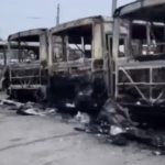 В Нальчике за ночь сгорело семь автобусов