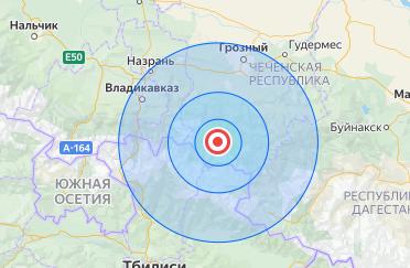 Землетрясение магнитудой 2.8 баллов произошло в Чечне